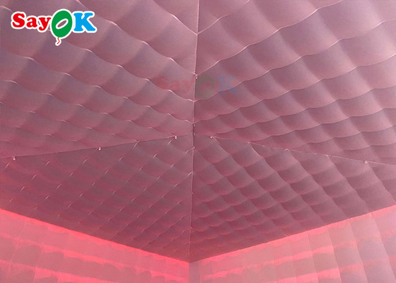 Duży namiot nafalowy gigant mobilny 8x8x4m zewnętrzny namiot nafalowy z światłami LED wodoodporny