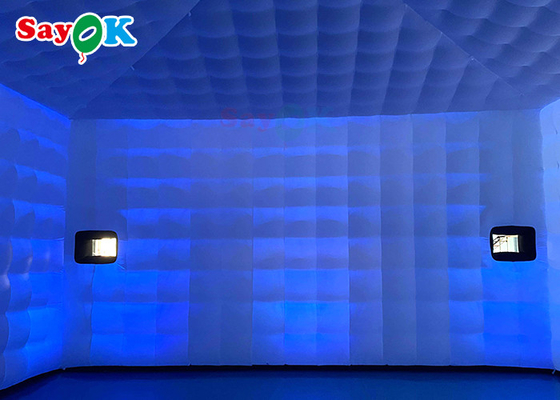 Duży namiot nafalowy gigant mobilny 8x8x4m zewnętrzny namiot nafalowy z światłami LED wodoodporny