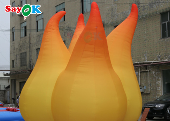 Dekoracja wydarzeń 5m Model płomienia nafalowalnego z światłem LED Nafalowalne balony reklamowe