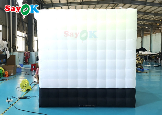 Nadmuchiwany namiot budki fotograficznej SGS 360-stopniowa fotobudka wideo ze światłem LED