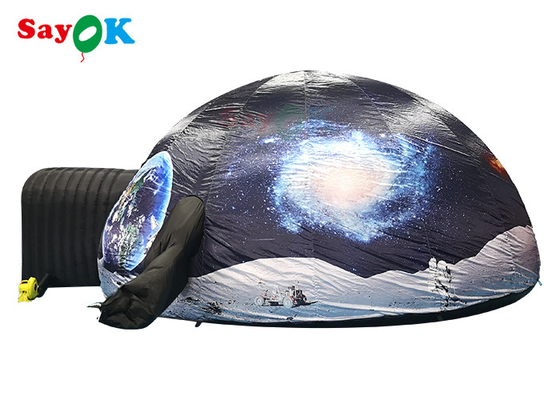 Szybka ekspansja Przenośny nadmuchiwany namiot planetarium z nadrukowanym wzorem nadmuchiwanej kopuły gwiazdy