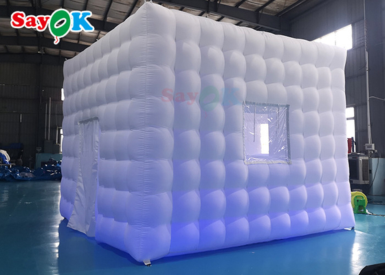 LED Oxford Inflatable Cube Tent Square Party Center Marquee na wystawę