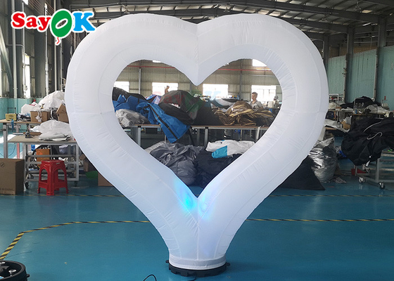 Gigantyczny Nadmuchiwany Balon Dekoracje Ślubne Love Heart Model Ze Światłem