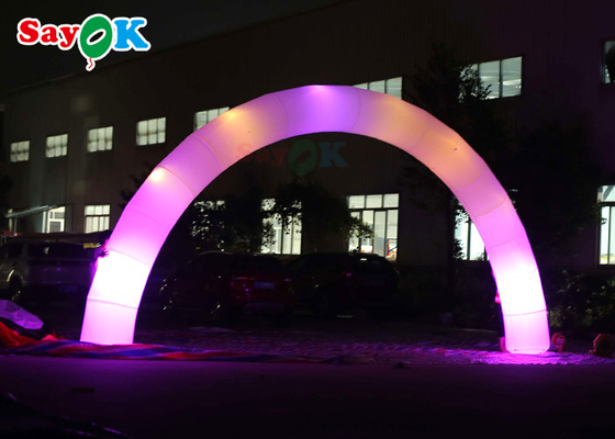 PVC Nadmuchiwane Drzwi Archway Dekory Santa Wbudowane światła LED Tethers Stakes Yard Lawn Patio Indoor