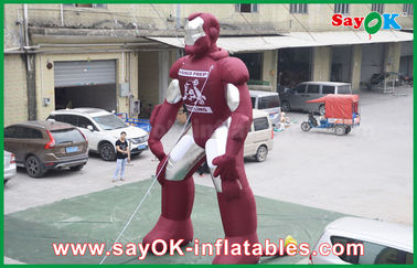 Trwały nadmuchiwany Iron Man / Spider Man bohater postaci z kreskówek na wydarzenie