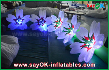 Nylonu nadmuchiwane oświetlenie dekoracji kwiat łańcuch na wesele i imprezy