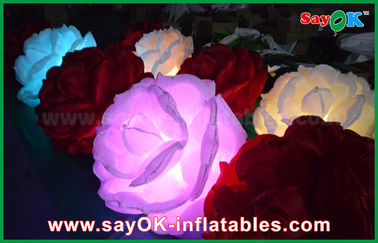 Oświetlenie LED Dmuchane oświetlenie dekoracji DIA Rose Flower z CE / UL Blower