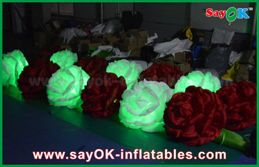 Oświetlenie LED Dmuchane oświetlenie dekoracji DIA Rose Flower z CE / UL Blower