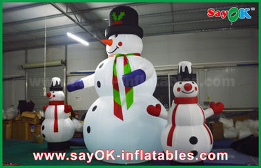 Nadmuchiwane dekoracje z tkaniny Oxford Giant Christmas Snowman For Party