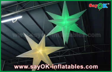1.5m DIA Hang Up Celling Dmuchana gwiazda balonowa z diodą LED zmienia kolor