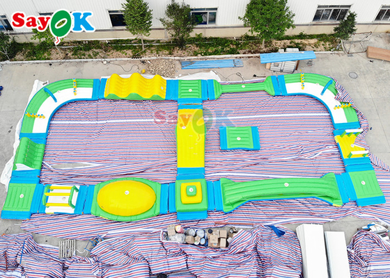 20x30m nadmuchiwany basen z wodą tor przeszkód gry sportowe cyfrowe Pringting