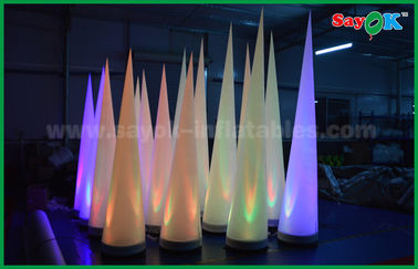 2.5m / 3mH Oświetlenie LED nadmuchiwane oświetlenie dekoracji stożek w kształcie na imprezy / reklamy