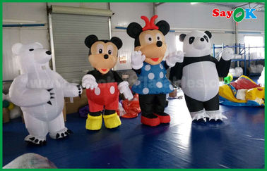 Dostosowane nadmuchiwane postaci z kreskówek Panda / myszka w kształcie parku rozrywki