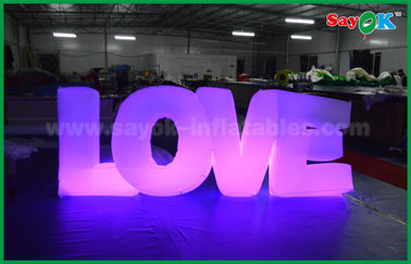Romantyczny nadmuchiwane oświetlenie dekoracji, nadmuchiwane list miłosny z LED Light