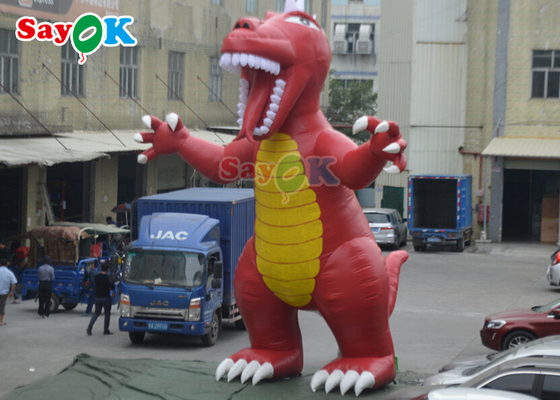 Nadmuchany dinozaur świąteczny PVC Tarpaulin Gigant Nadmuchany Raptor Dinosaur Balon powietrzny Dinosaur