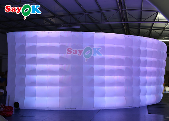 Kręta ściana wielokolorowa podmuchalna ściana z paskami LED Photo Booth Wall For Sale