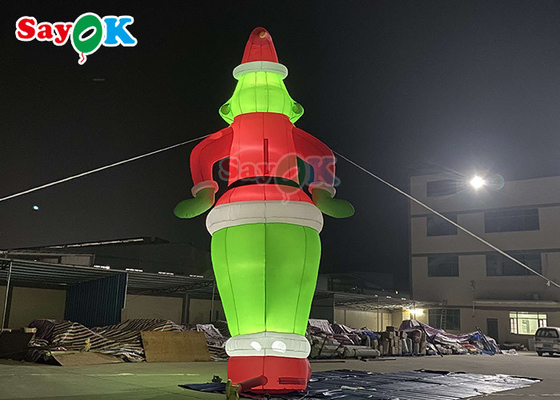 Niestandardowe nadmuchiwane postacie z kreskówek Nadmuchiwany balon Grinch Santa Christmas do dekoracji