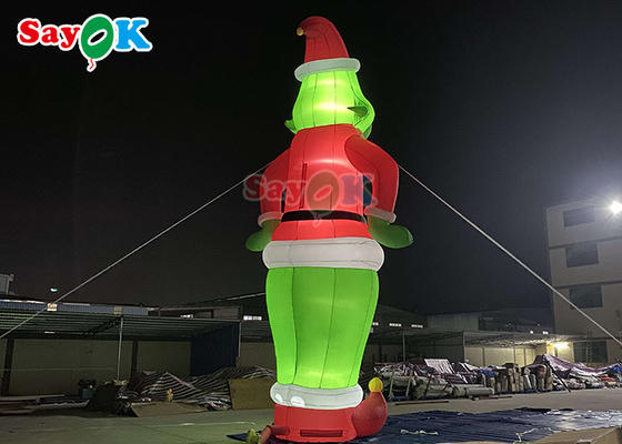 Niestandardowe nadmuchiwane postacie z kreskówek Nadmuchiwany balon Grinch Santa Christmas do dekoracji