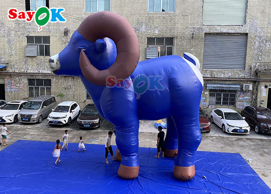 7,5 m nadmuchiwane kozy zwierzęta Model balony niestandardowa inflacja jazda konna koza reklama