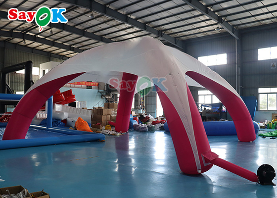 Wydarzenie Sponsorowane X Shape Inflatable Spider Tent Reklamy Promocyjne namiot Biały i Różowy Wzmocowany namiot powietrzny