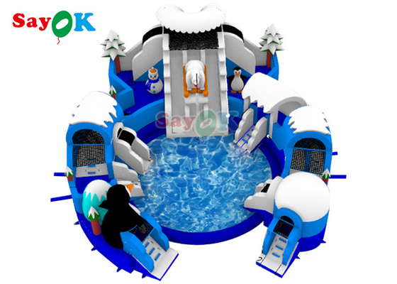 Druk cyfrowy Nadmuchiwany tematyczny park wodny Wypożyczalnia sprzętu do zabawy w wodzie