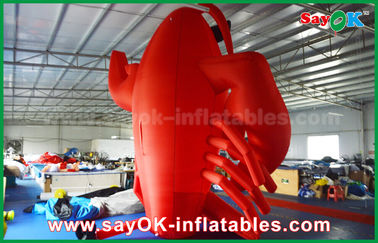 Gigantyczne nadmuchiwane postaci z kreskówek Lobster raki Festiwal reklamy