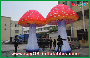 Oxford Cloth Custom Inflatable Products Giant Oświetlenie LED Inflatable Mushroom