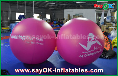 Giant 2m DIA PVC Red Nadmuchiwany balon reklamowy na zewnątrz Nadmuchiwany balon Hel
