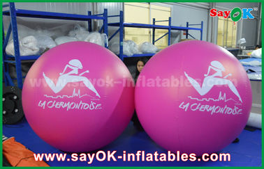 Giant 2m DIA PVC Red Nadmuchiwany balon reklamowy na zewnątrz Nadmuchiwany balon Hel