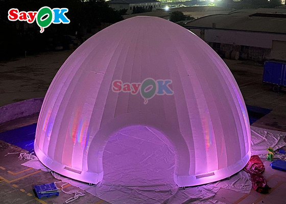 Cube Plandeka Nadmuchiwany namiot powietrzny Event Nadmuchiwana kopuła namiotowa Igloo z diodą LED