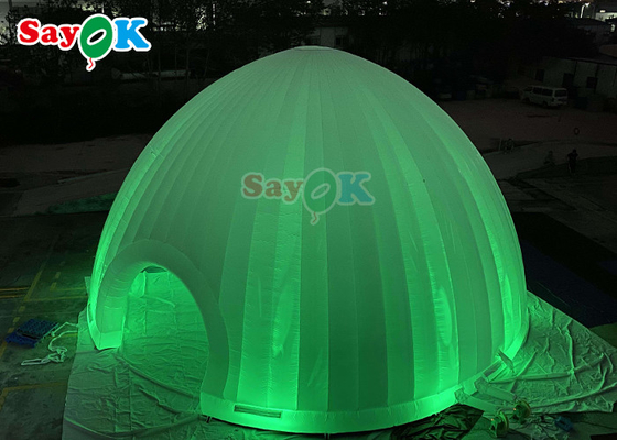 Cube Plandeka Nadmuchiwany namiot powietrzny Event Nadmuchiwana kopuła namiotowa Igloo z diodą LED