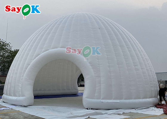 Gigantyczny ognioodporny nadmuchiwany namiot kopułowy do reklamy Nadmuchiwana konstrukcja namiotu kopułowego Igloo