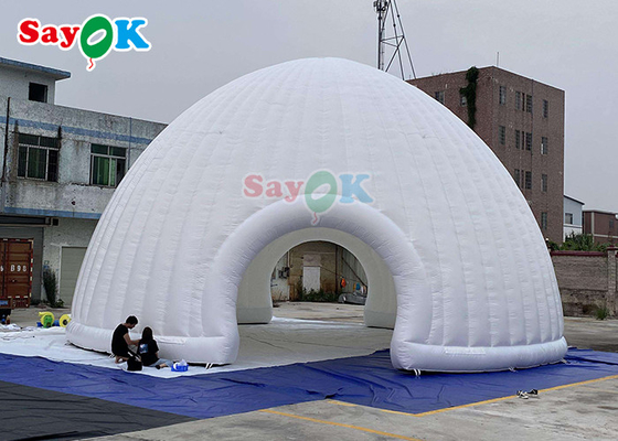 Gigantyczny ognioodporny nadmuchiwany namiot kopułowy do reklamy Nadmuchiwana konstrukcja namiotu kopułowego Igloo
