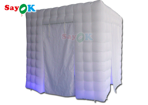 Giant White Inflatable Photo Booth LED Nadmuchiwany namiot reklamowy
