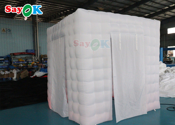 Giant White Inflatable Photo Booth LED Nadmuchiwany namiot reklamowy