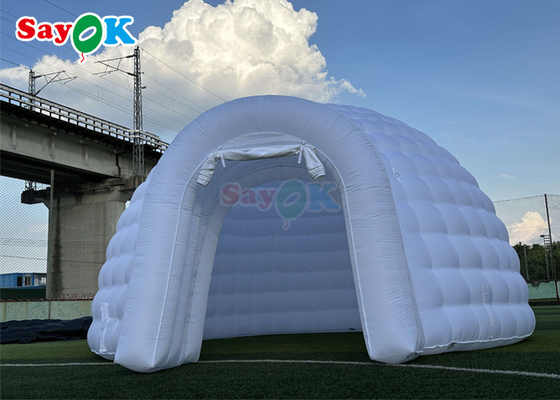 Niestandardowe oświetlenie Nadmuchiwany namiot powietrzny Wysadzić namiot kopułowy Igloo na zewnątrz