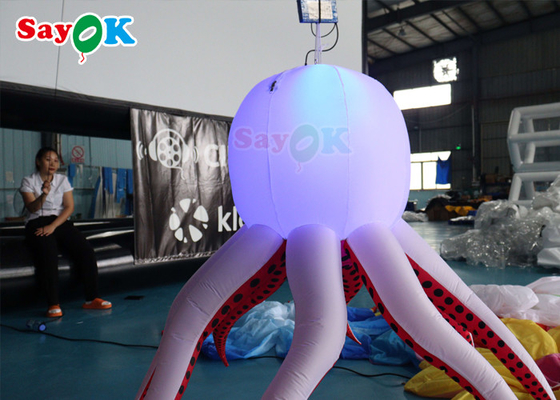 LED Jellyfish Wisząca nadmuchiwana marionetka ośmiornicy do dekoracji reklamowych