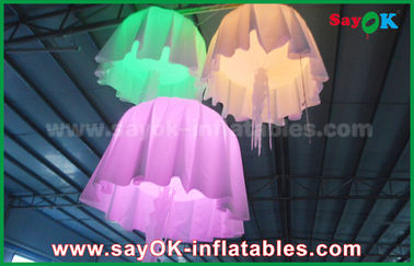 1m - 2m DIA Color Change Materiał nylonowy Nadmuchiwane meduzy Z CE / UL Blower
