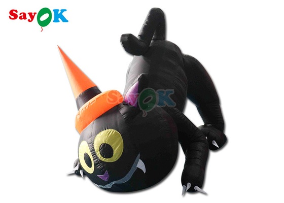 Halloween Karykatury Zwierzęce Model Nadmuchany Czarny Kot Dekoracja Halloween Yard