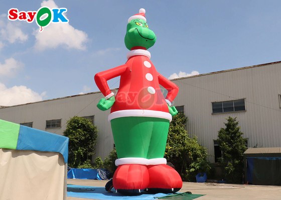 32.8FT Gemmy Christmas Airblown Inflatable Grinch z Kapeluszem Mikołaja