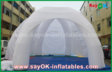 Wieloosobowy nadmuchiwany namiot biały reklamowy gigantyczny nadmuchiwany namiot wystawowy z PVC nadmuchiwany namiot pająka