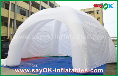 Wieloosobowy nadmuchiwany namiot biały reklamowy gigantyczny nadmuchiwany namiot wystawowy z PVC nadmuchiwany namiot pająka