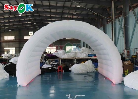 PVC Tarpaulin Napompowany tunel party Outdoor Led Light Blow Up Sport Tunnel