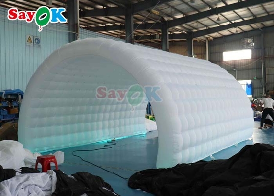PVC Tarpaulin Napompowany tunel party Outdoor Led Light Blow Up Sport Tunnel