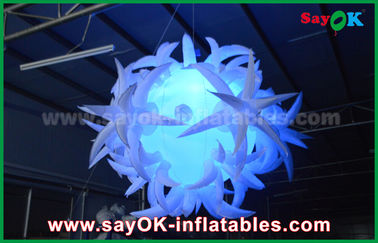 190t Oxford Tkaniny Średnica 1.5m Nadmuchiwane Dekoracje Oświetleniowe Z Led Balonem