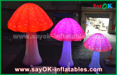 190T Nylon Red 2 - 5 M Mushroom Inflatable Led Light do reklamy / dekoracji
