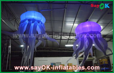 190T Nylonowe tkaniny Meduza Nadmuchiwane oświetlenie dekoracji z Led Light Party