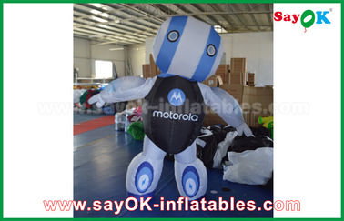 Custom 2mH Oxford Cloth Robot Niestandardowe nadmuchiwane produkty Blue For Advertising