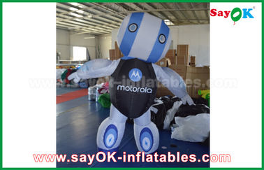 Gigantyczny Robot Nadmuchowy Custom 2mH Oxford Robot Tkaniny Custom Produkty Nadmuchowe Niebieski Do Reklamy