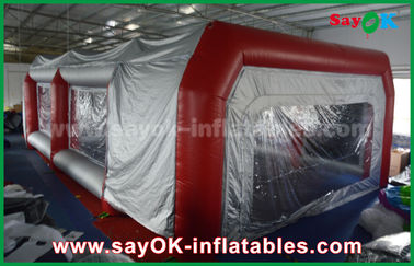 Nadmuchiwany namiot garażowy Wodoodporny nadmuchiwany namiot powietrzny Kabina lakiernicza z PCV do natryskiwania lakieru samochodowego